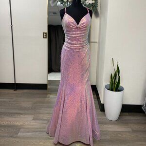 Fitted Long Sequin Dress